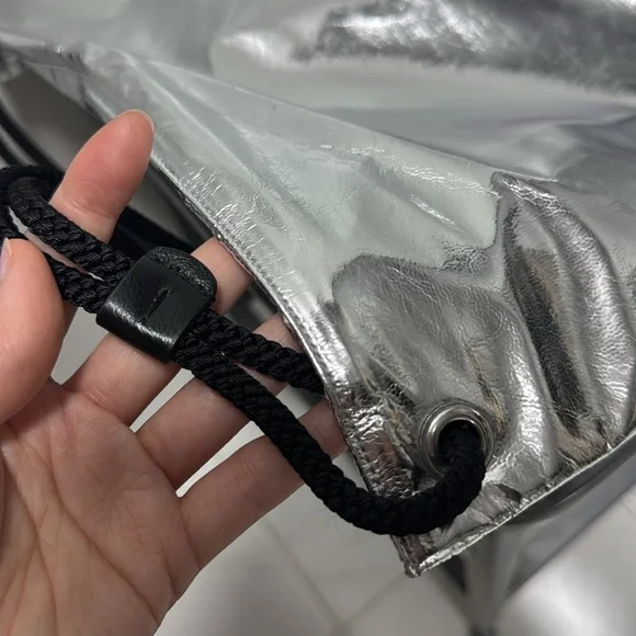 firm -Authentic Saint Laurent drawstring bag- NWOT - Picture 8 of 12